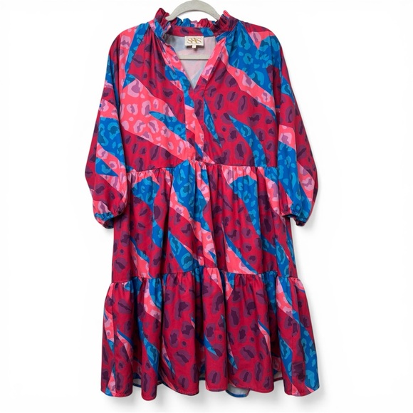 SSYS The Mix Print Tatum Dress in Camo Animal - Picture 3 of 6